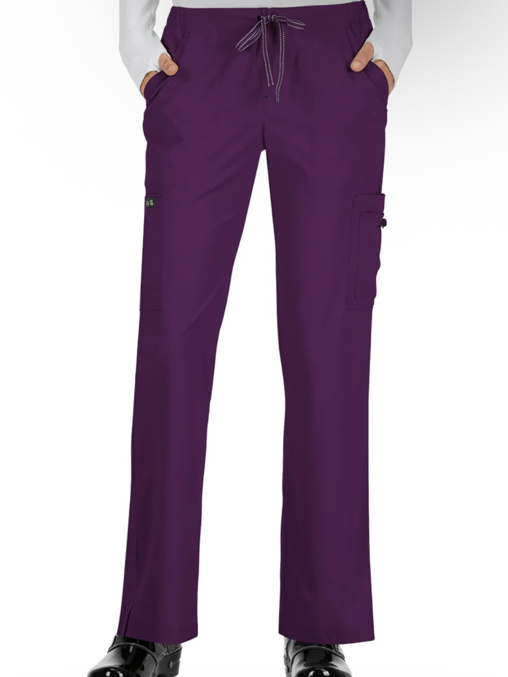 Skechers by Barco Deep Eggplant Scrub Pants with Pocket Logo, size L